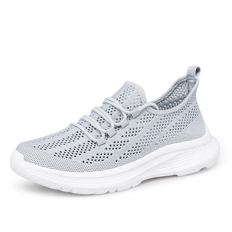 Couple Shoes Breathable Casual Sports Shoes Mesh Casual Lightweight Shock Absorbing Women's Shoes Non-slip Running Soft-soled Mesh Shoes