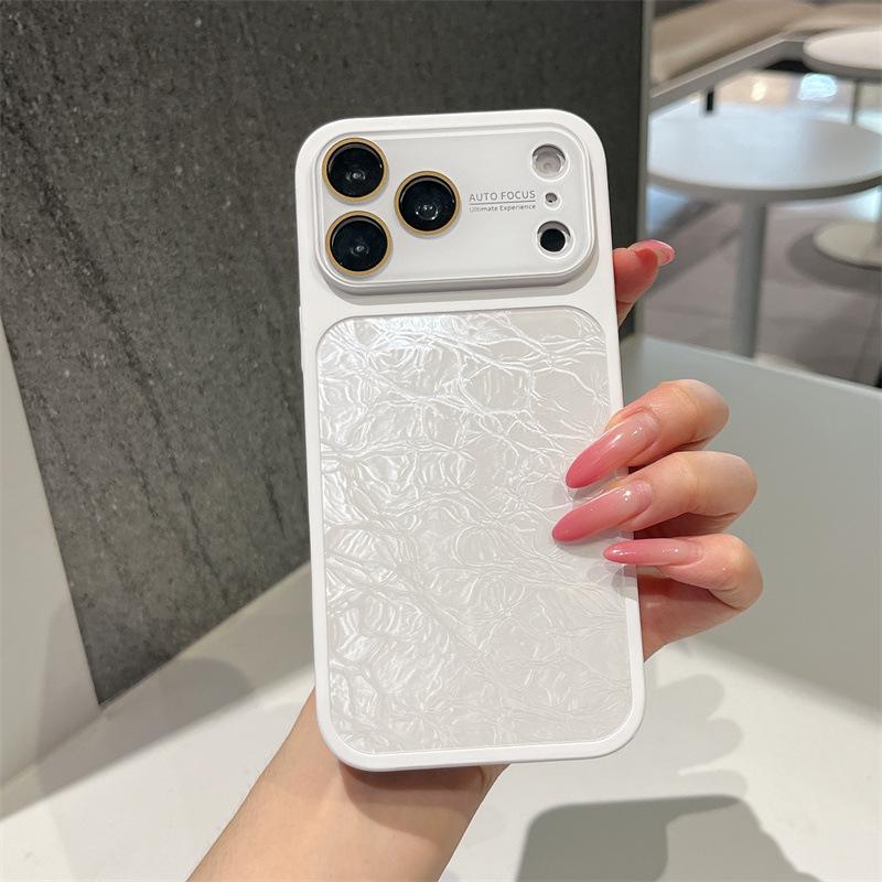 Чехол с узором «Ледяные трещины» для iPhone 16 Pro Max и Apple 15, Мгновенно трансформируется для 17 PM, Премиальное ощущение