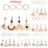 Baby Play Gym Frame Wooden Beech Activity Gym Frame Stroller Hanging Pendants Toys Teether Ring Nursing Rattle Toys Room Decor