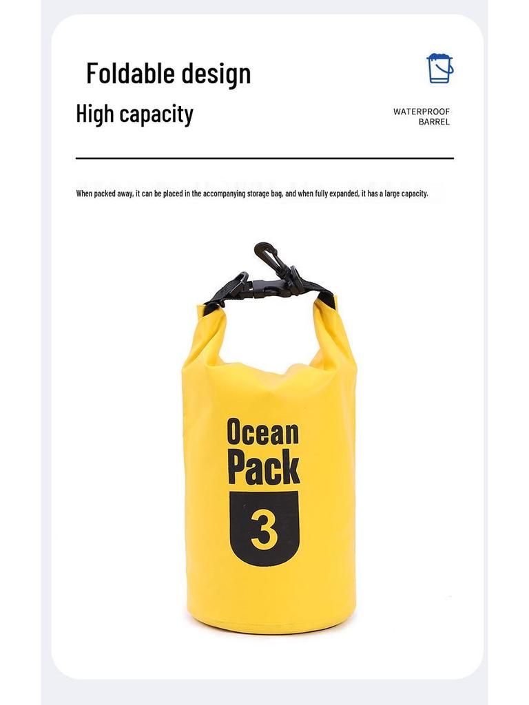 Outdoor PVC Waterproof Backpack for Beach, Rafting & Swimming