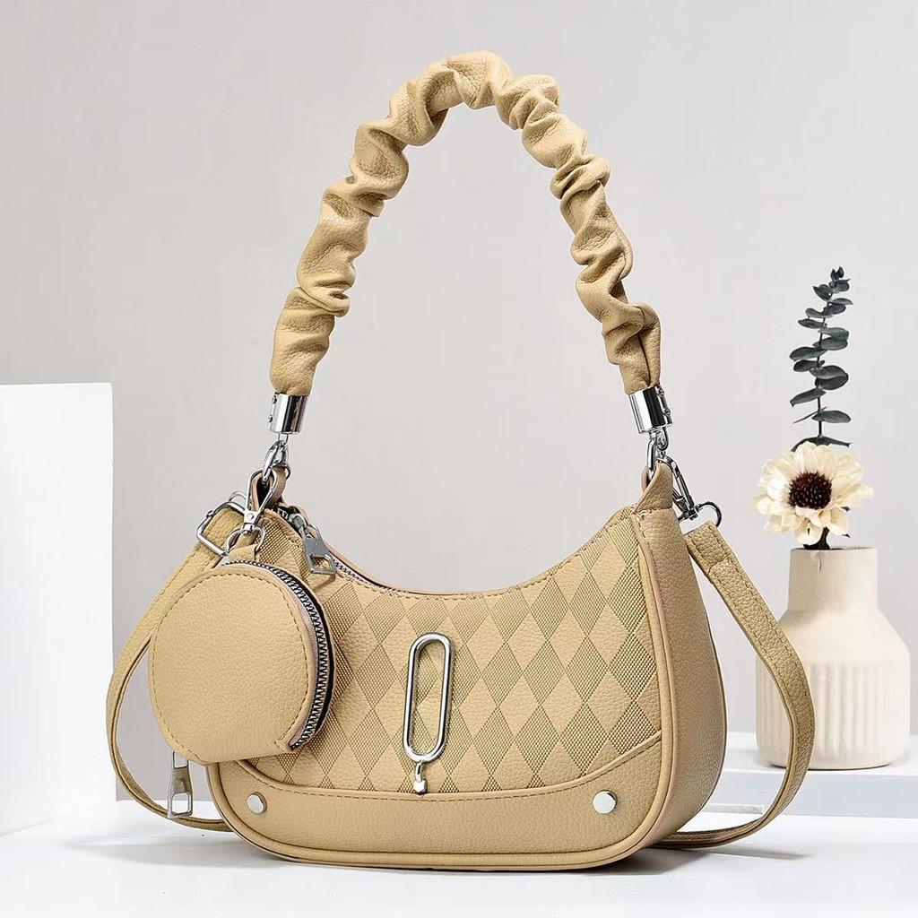Stylish Black Grey Khaki Green Brown Womens Bag Trendy Minimalist Crossbody Purse For Everyday Use