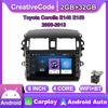 8 дюймов для Toyota Corolla E140 E150 2006-2013 с кнопочной ручкой Android автомобильный радиоприемник мультимедийный плеер навигация стерео GPS 2 Din Carplay 2 + 32 ГБ