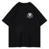 2025 Autumn and Winter Heavy Pure Cotton Horror Character Printed T-shirt Men's and Women's Comfortable and Versatile T-shirt