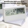 LED Thermometer Thermo-Hygrometer Multifunction Electronic Clock Temperature Humidity Meter Weather Station for Home With Alarm