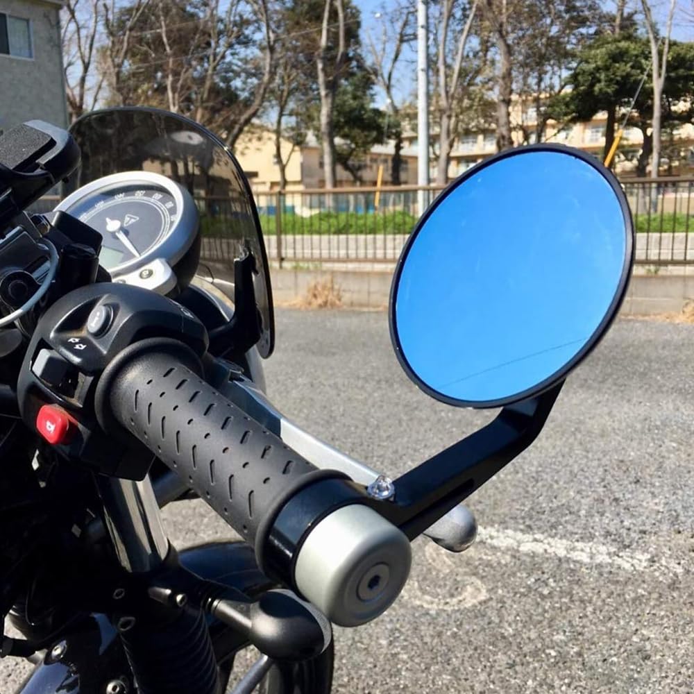 YCHOICEAUMO Зеркало руля, Зеркало мотоцикла, Зеркало мотоцикла, Алюминий CNC, Легкое, Мотоцикл, Левое и