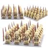 24PCS/SET World War II Military Soldiers Rifle Weapons Gun Figures Parts Blocks Assembly DIY Model Building Kits Toys