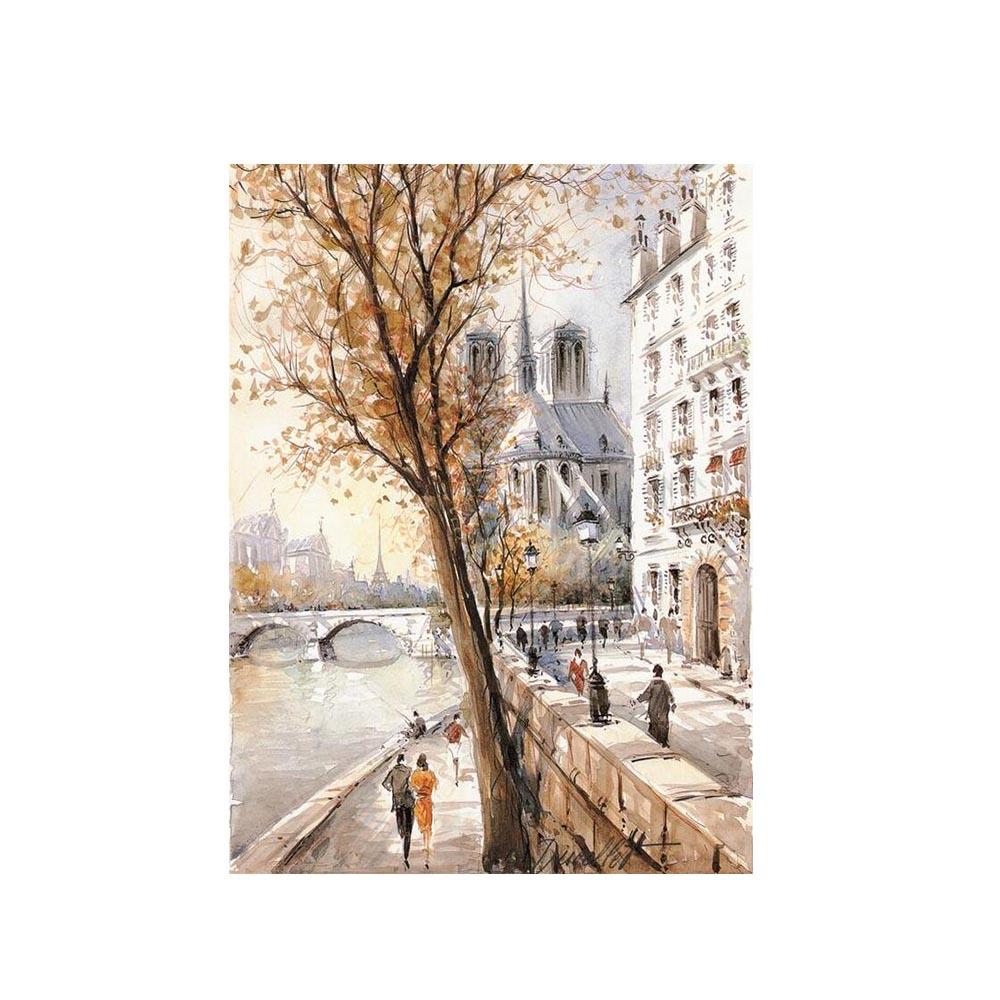 Парижская улица, холст, картина, скандинавский пейзаж, постеры и принты, пейзаж, Куадрос, настенная художественная картина для декора гостиной, без рамки
