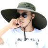 Nylon Mesh Fisherman Hat Wide Brim Hiking Cap Simple Sun Hat  Fishing