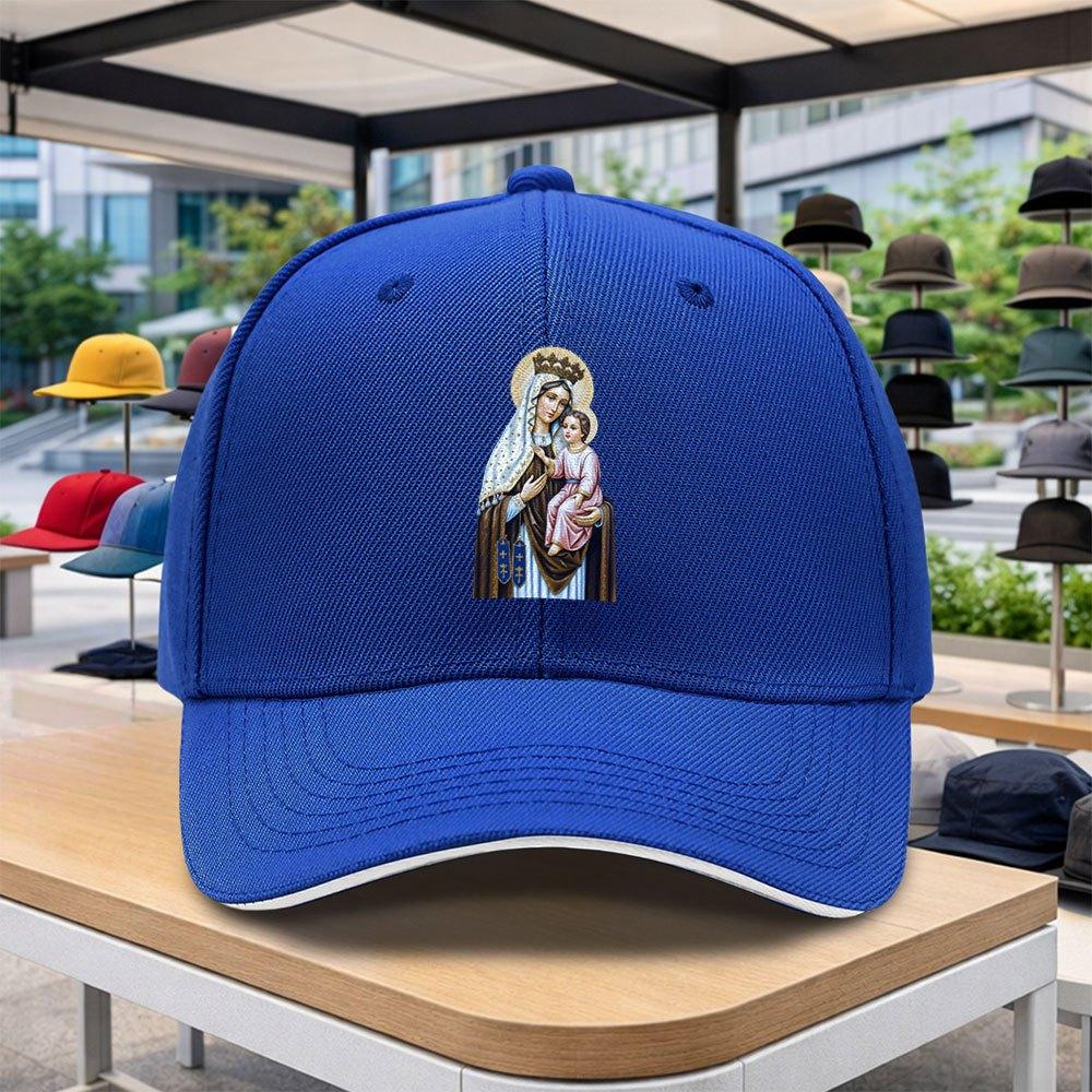 pc Virgin Child Religious Icon Adjustable Duckbill Baseball Cap Lightweight Suitable for Outdoor Sports Cycling Music Fes