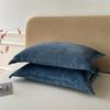 Solid Color Pillows Cover Velvet Pillowslip Funda Almohada 48x74cm Pillowcase Rectangle Cushion Cover 2pcs Warm Pillow Cases