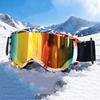 Fashionable Kids Ski Goggles Winter Outdoor Sports Glasses with Mirrored Lenses Children Windproof PC Frame for Snowboarding