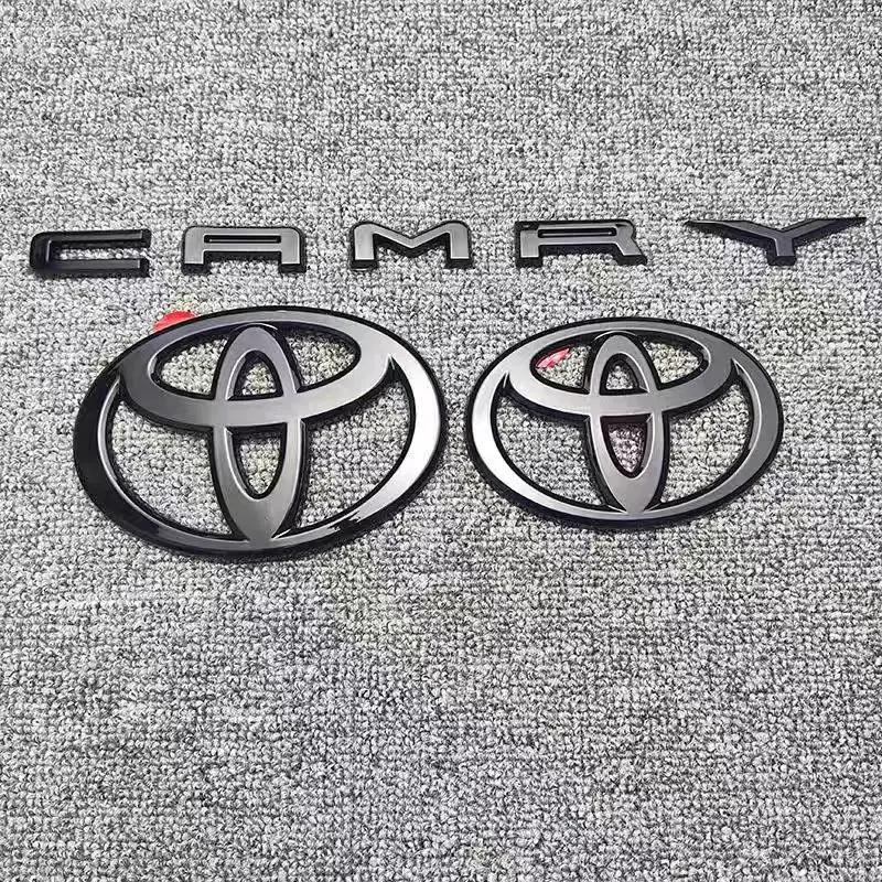 YBL3 Suitable for 2024 2025 9th Generation Toyota Camry Hood Badge Trunk Badge OVERLAY Modification Gloss Black Matte Black