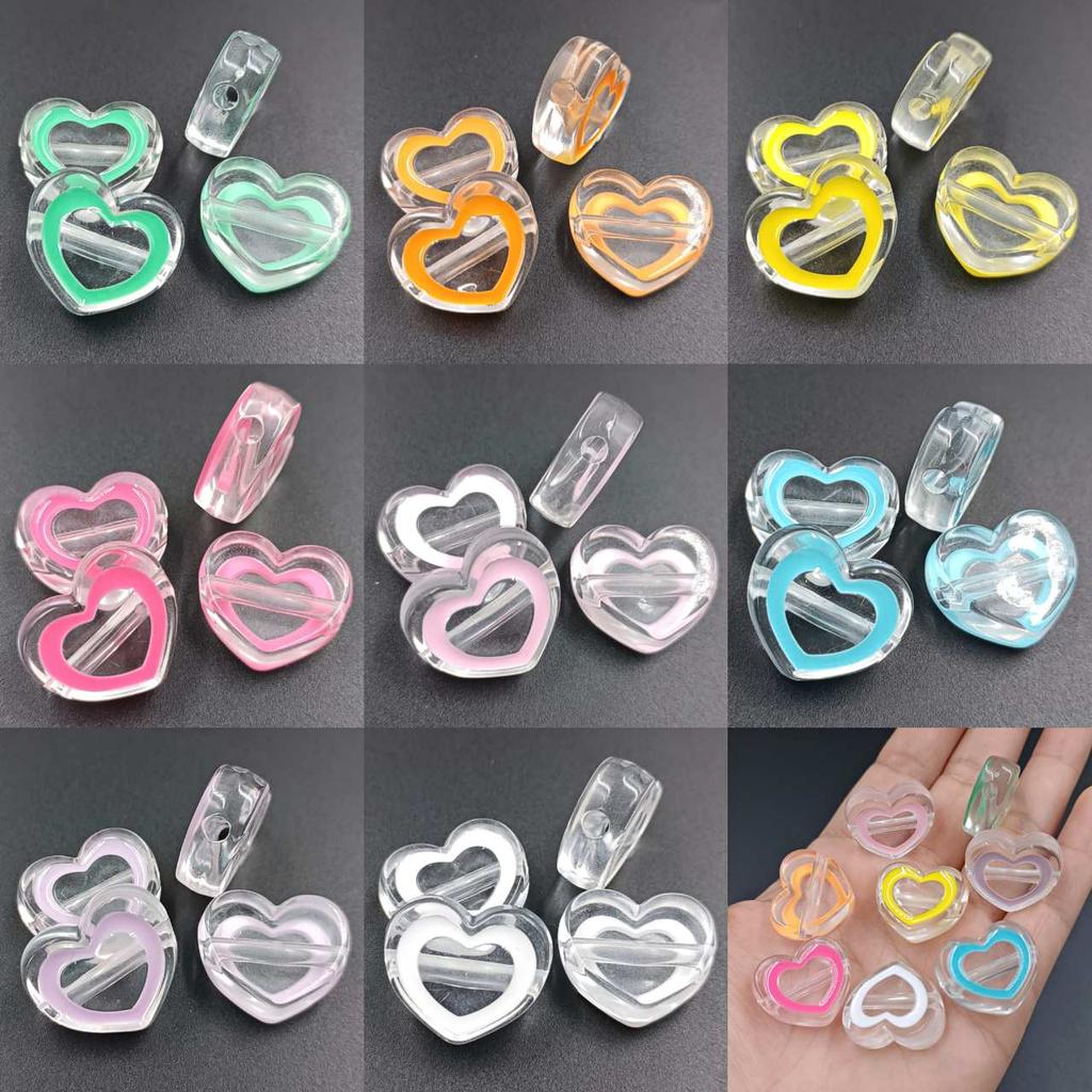 Creative DIY Material Handmade Crystal Glue Jewelry Making 4pcs Transparent Love Cream Glue Jewelry Accessories Phone Case Acrylic DIY