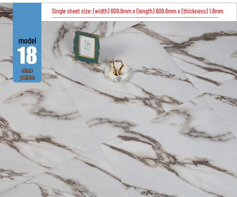 Самоклеящаяся водонепроницаемая виниловая наклейка для пола под камень: Толстое, износостойкое ПВХ-покрытие для спален