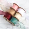 10m Colorful Wave Silk Organza Ribbon Bow Material for Wedding Hair Ornament DIY Gift Christmas Festival Supplie Ribbons 40mm YSX