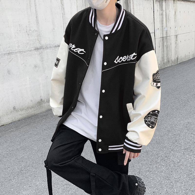 Куртка мужская пальто американский модный бренд бейсбольная одежда мужская весенняя новинка свободная вышитая повседневная куртка