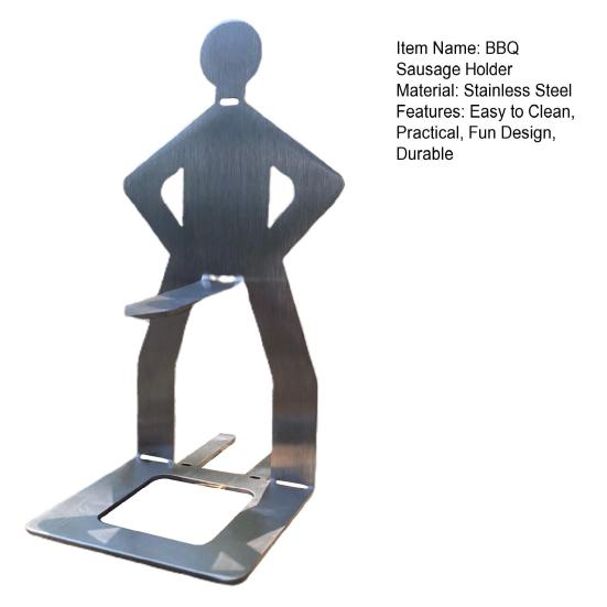 Стойка для колбасы для барбекю, прочная вилка для барбекю из нержавеющей стали, новинка, забавный держатель для гриля для костра, кемпинга