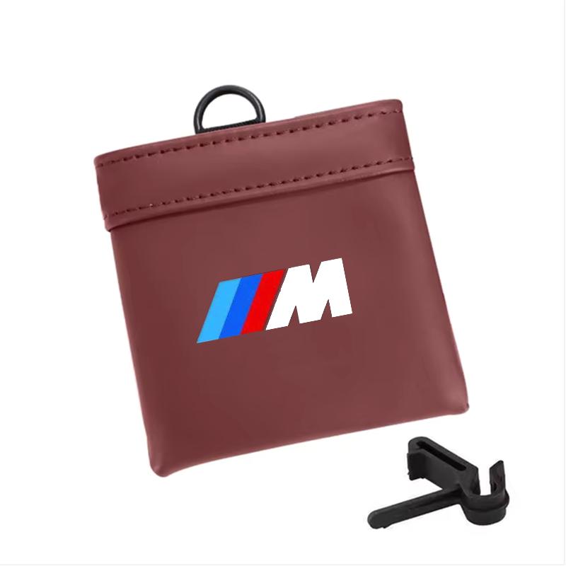 NEOW3 Car Air Vent Outlet Storage Bag Phone Key Pocket Organizer For BMW x5 e70 e91 f11 f30 f31 f10 x3 f25 e83 e30 M Power Accessories