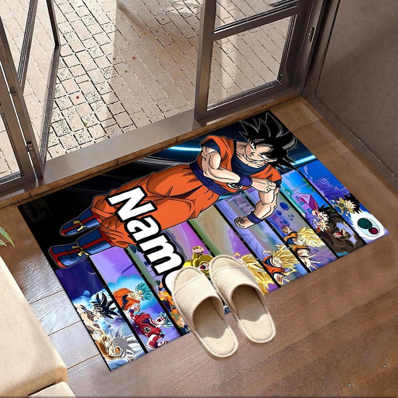 Custom Name Personalized DRAGON BALL Print Carpet, Versatile Home Decor Rug, for Playroom, Apartment, Balcony, Entryway, Hallway Gift