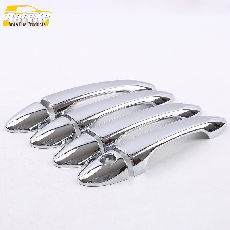 Wolando Car Door Handle Decorative Strip & Armrest Buckle Stickers for 18 Models