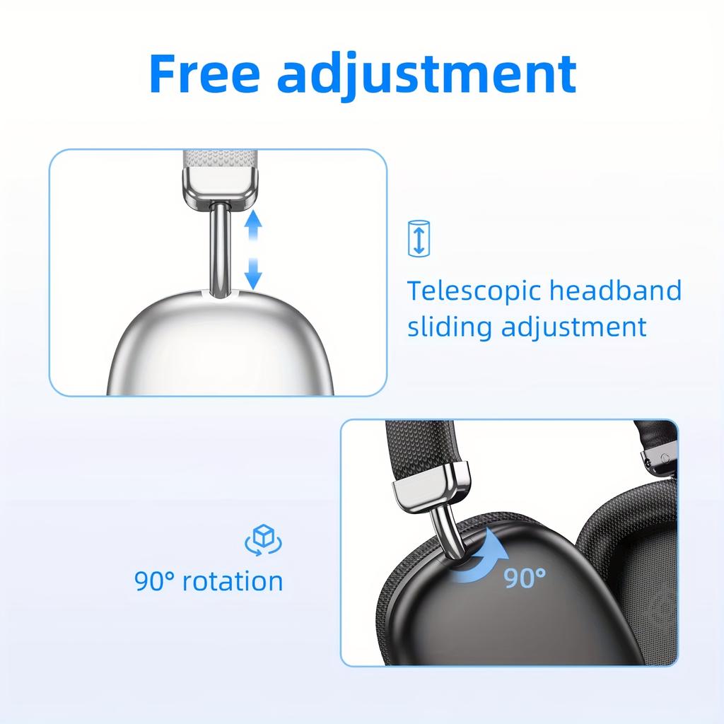 Foldable Wireless Bluetooth Gaming Headphones 3D Stereo Headset Headset Noise Reduction Gaming Earphones with Mic