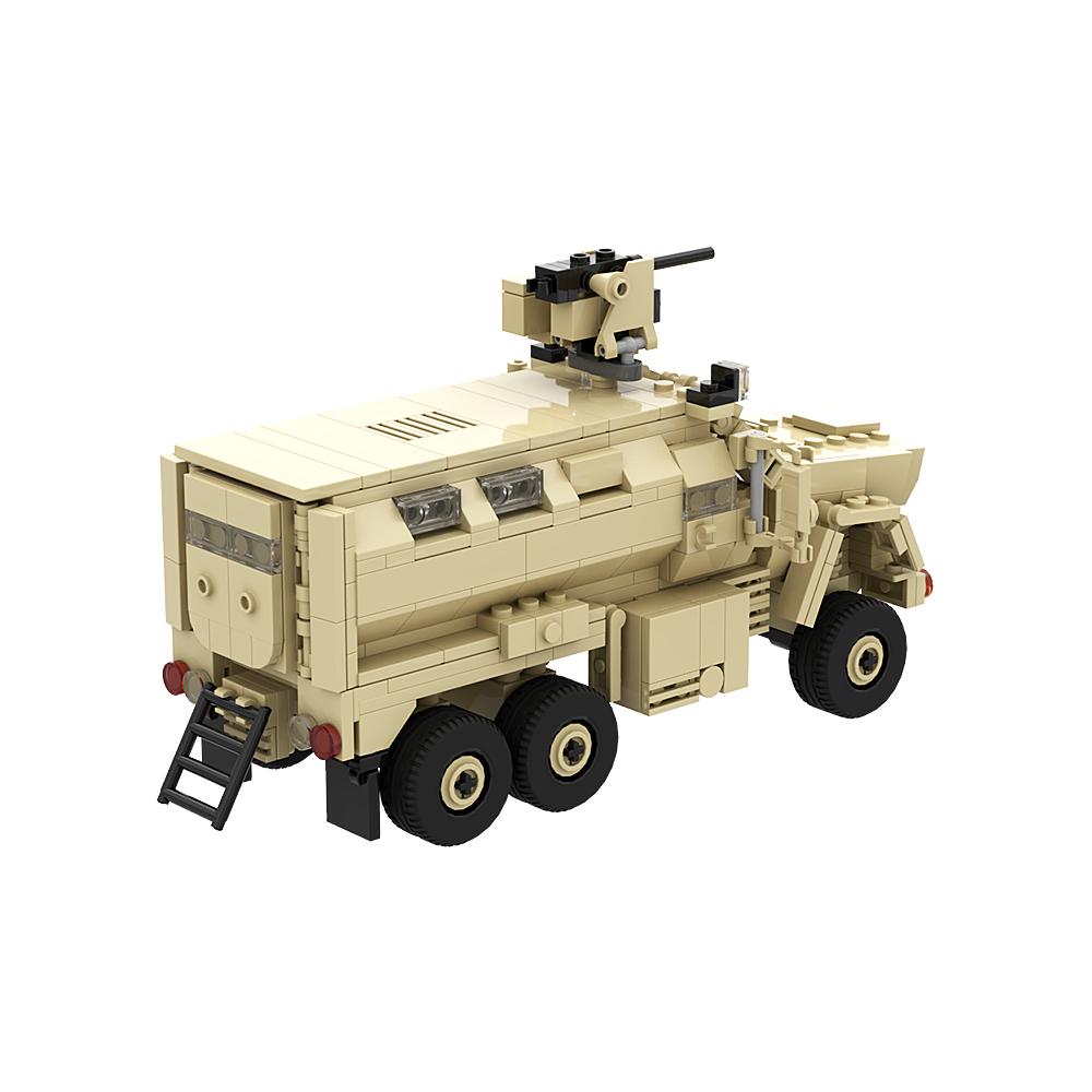 MOC Военная Техника Серия Кирпичи BAE Systems Caiman w. CROWS Танк Защищенный от мин и засад Строительные Блочные Игрушки