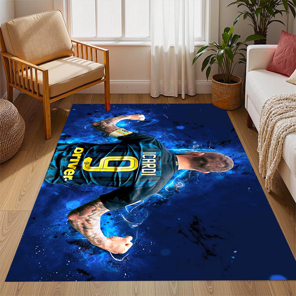 Argentina Football Player Carpet Suitable for Dining Room Bedrooms Entryway Game Room Anti-slip Rug Office home decor Gift for Festivals