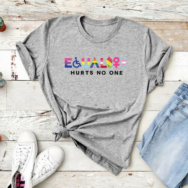 Equality Hurts No One Tshirt LGBT T-Shirt Equal Rights T Shirt Gay Pride Tee Unisex Graphic T Shirts Black Lives Matter Tops