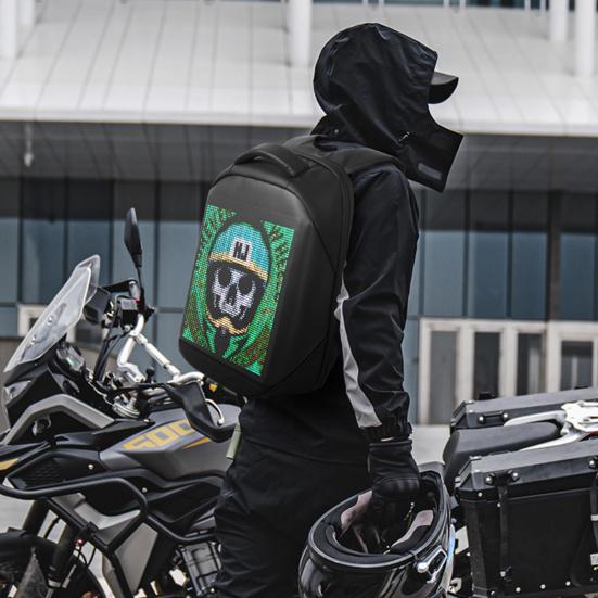 Программируемый светодиодный рюкзак с Bluetooth-управлением, светящийся дневной рюкзак с настраиваемым дисплеем, унисекс сумка для ноутбука