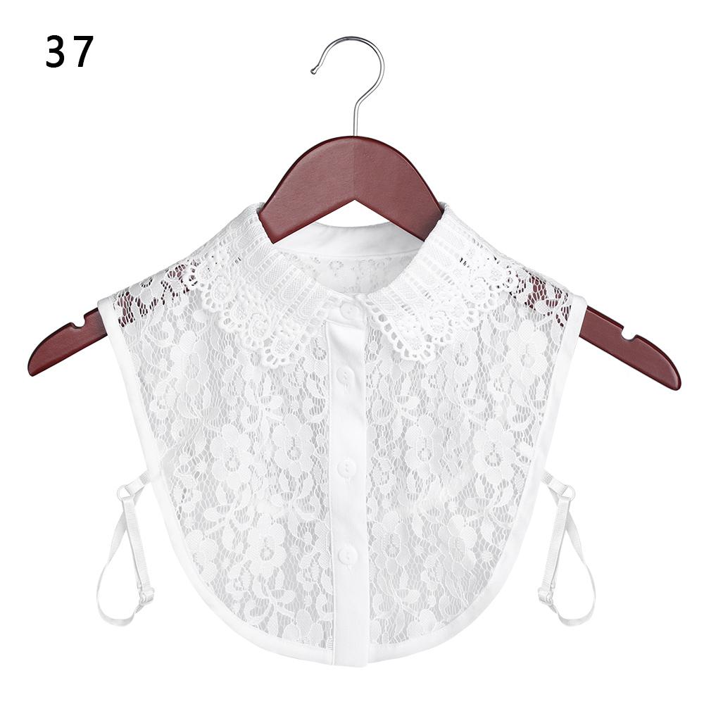 Классический женский хлопковый кружевной накладной воротник в винтажном стиле, съемный аксессуар для одежды, лацкан для блузки, топа, рубашки, ложный воротник, дропшиппинг