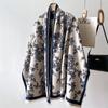 Winter Warm Shawl Elegant Floral Cashmere Scarf Women Thick Blanket Wrap Pashmina Bufanda Tassel Female Long Foulard