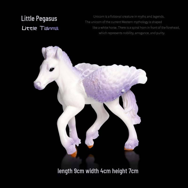 European Pegasus & Unicorn Figurine - Mythical Magic Creature Model