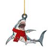 Фестивальный подвесной шарм в форме акулы, акриловое украшение для рождественской елки и салона автомобиля, декоративная подвеска для интерьера