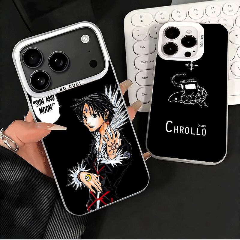 Противоударный чехол для телефона Hunter X-Hunters Chrollo для iPhone 17 Air 16 16E 15 Pro Max 14 Plus 13 Mini 12 Задняя крышка Противоударный Funda
