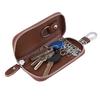 Genuine Leather Car Key Holder Wallets Keychain Covers Zipper Key Case Bags