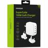 Innostyle Super Cube Powerful Fast Charger Gan Travel Eu Us Uk Au 4X Usb Usb-C 100W White