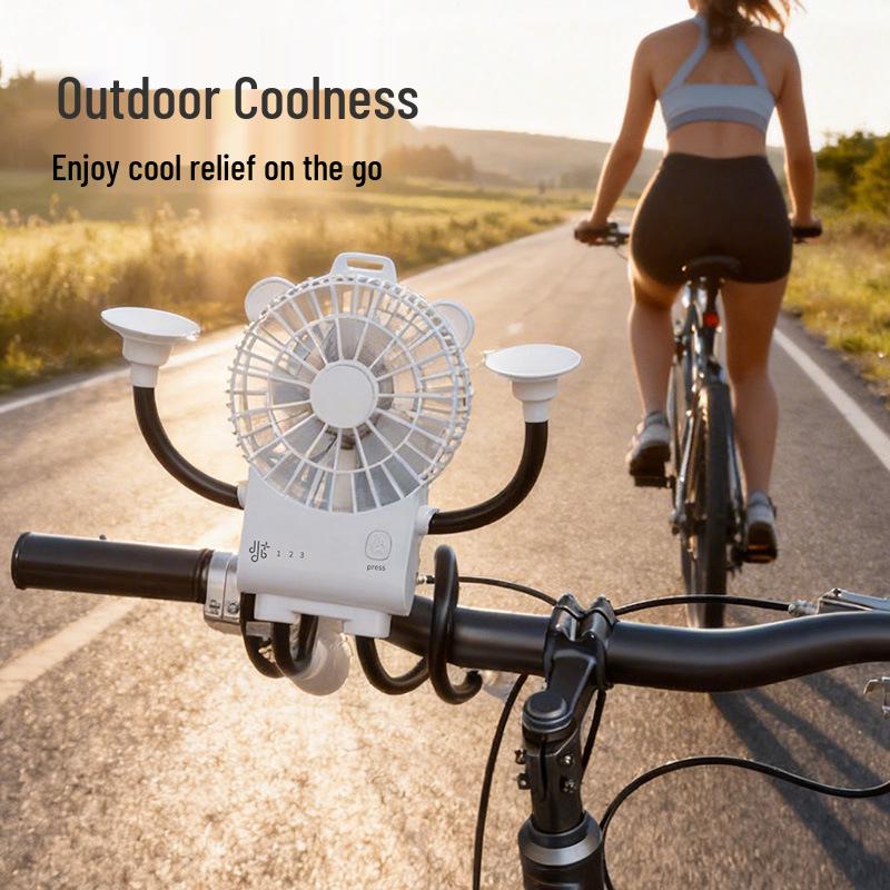 Octopus Suction Cup USB Mini Fan: Quiet, Portable, Universal for Desktop and Kitchen.