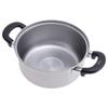Wahei Freiz 20cm Stainless Steel Pot with Induction and Gas Enzo Tsubame-Sanjo Lid, Compatible, (EM-015)