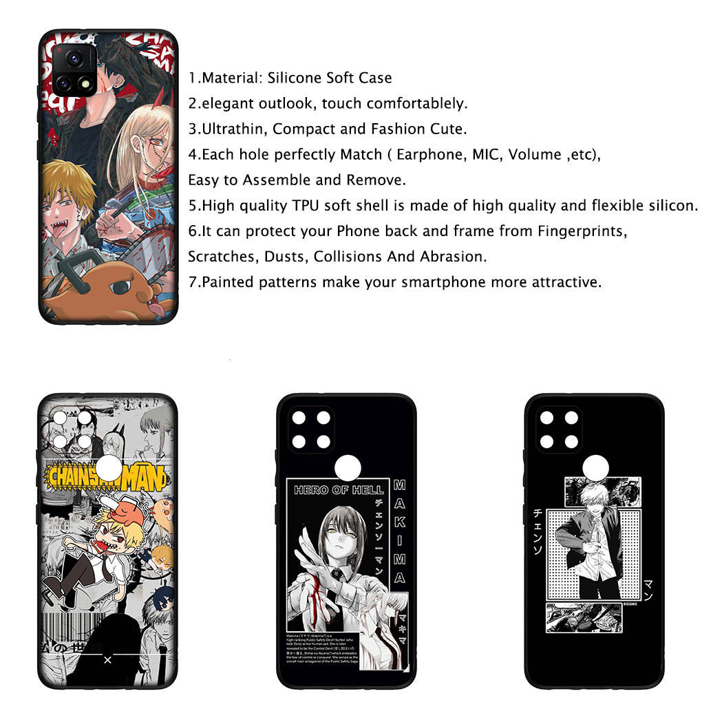 Для iPhone 16 15 Xiaomi Redmi Note 14 13 12 11 Pro Max X 16e Samsung Galaxy S25 S24 S23 Moto OPPO Huawei Tatsuki Fujimoto Chainsaw Man Gir Phone Case
