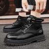 Горячо продаваемые модели для пар внешней торговли 2025 осень новые кожаные на толстой подошве для улицы и отдыха увеличивающие рост на толстой подошве ботинки Мартин