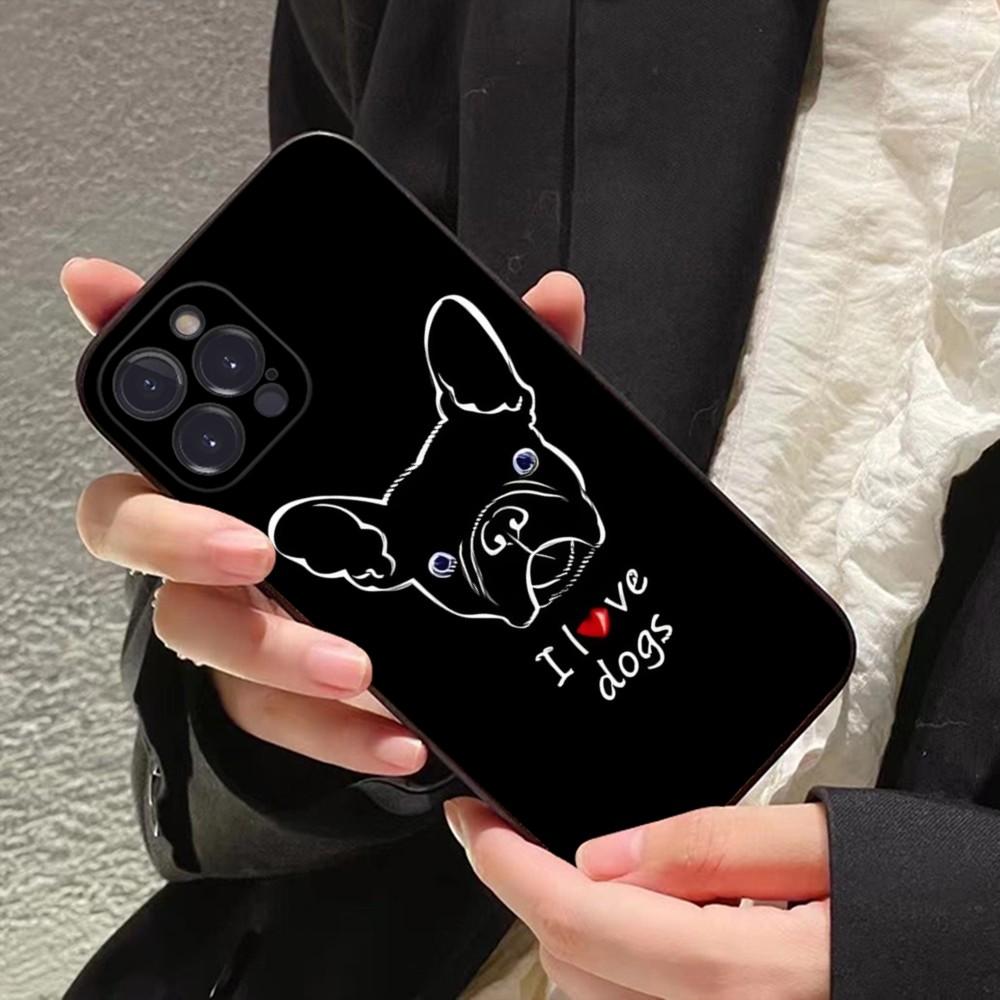 Чехол для телефона с французским бульдогом Для iPhone 14 11 12 13 Mini Pro XS Max Чехол 6 7 8 Plus X XR SE 2020 Funda Shell