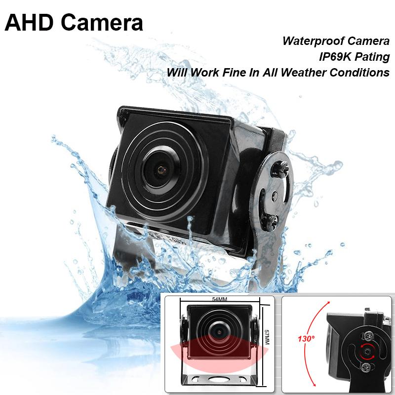 2CH 1920*1080P 7-дюймовый IPS экран для автомобиля, грузовика, автобуса, AHD DVR-монитор с цифровым видеорегистратором для передней и задней камеры заднего вида