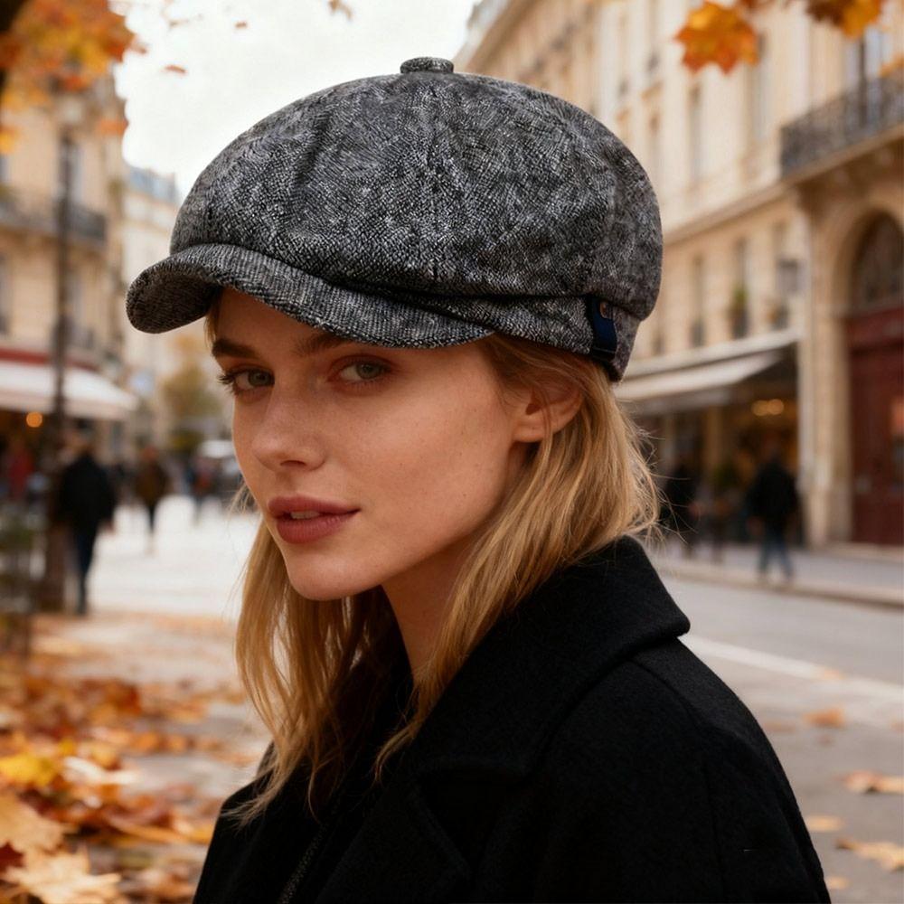 Autumn Winter Casual Men Newsboy Hat Retro Classic Beret Hats Warm Street Caps Unisex