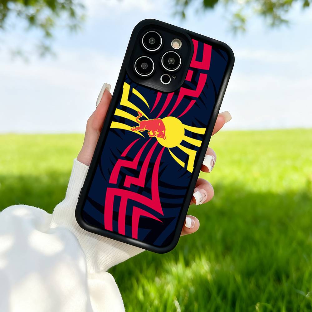 Модный красный логотип B-BullS Чехол-подставка для мыши Для IPhone 17 16 15 14 Max 13 11 12 Pro Mini Plus Ударопрочный Силиконовый