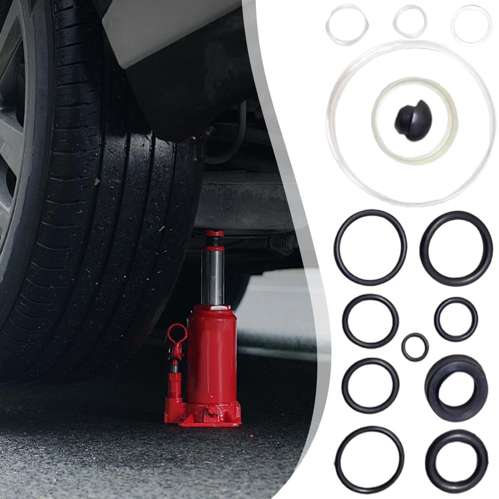 Dreuhuing Floor Jack Repair Sealing Tool Kit, Complete Set of O-Ring Horizontal Jack Accessories