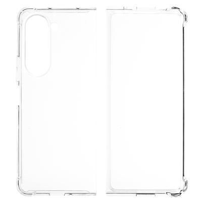 Прозрачный чехол для Samsung Galaxy Z Fold5 5G, гибкий ТПУ, усиленные углы, защитная крышка