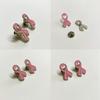10Pcs Women Brooches Pink Ribbon Lapel Pins Breast Cancers Awareness Badge Pin Heart Shape Brooches for Women Girl