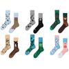 Креативные Забавные Мультяшные Животные Шикарные AB Тренд Носки-гольфы Милые Унисекс Женские Мужские Хлопковые Носки Харадзюку Новинка Носки для Скейтборда