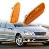 Side Marker Light Housing Easy Installation Fine Workmanship ABS Right/Left Turn Signal Cover 2038200821 2038200721 for Mercedes-Benz W203 01-07