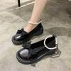 Fashion Women Thick Platform Mary Janes Lolita Shoes Party Pumps Summer New Sandals Bow Chain Mujer Shoes Fashion Oxford Zapatos2025